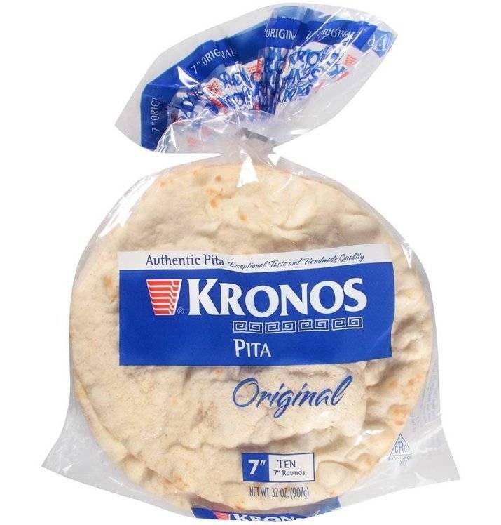 Kronos Authentic Pita Breads, 7" (32 oz, 10 ct)