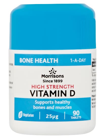 Morrisons Bone Health High Strength Vitamin D 25μg Tablets (90 pack)