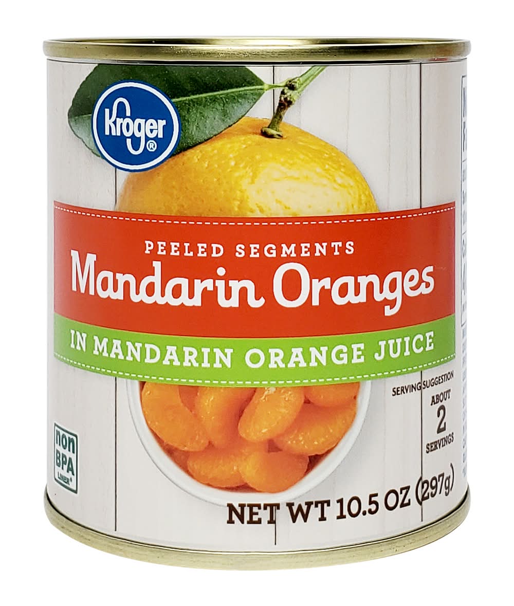 Kroger Peeled Segments Mandarin Oranges in Juice (10.5 oz)