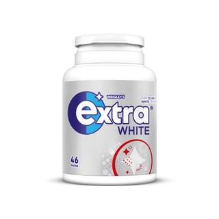 Wrigley's Extra White Chewing Gum Sugar Free Bottle 46 Pieces 64g