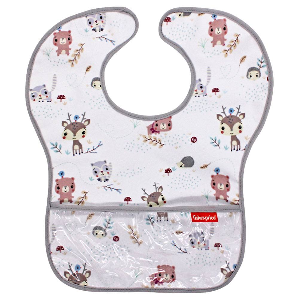 Fisher-price babero para bebé con bolsa neutro