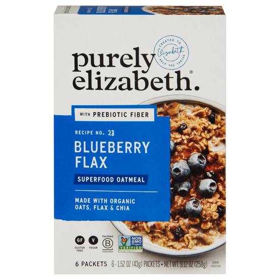 Purely Elizabeth Superfood Oatmeal (blueberry flax)