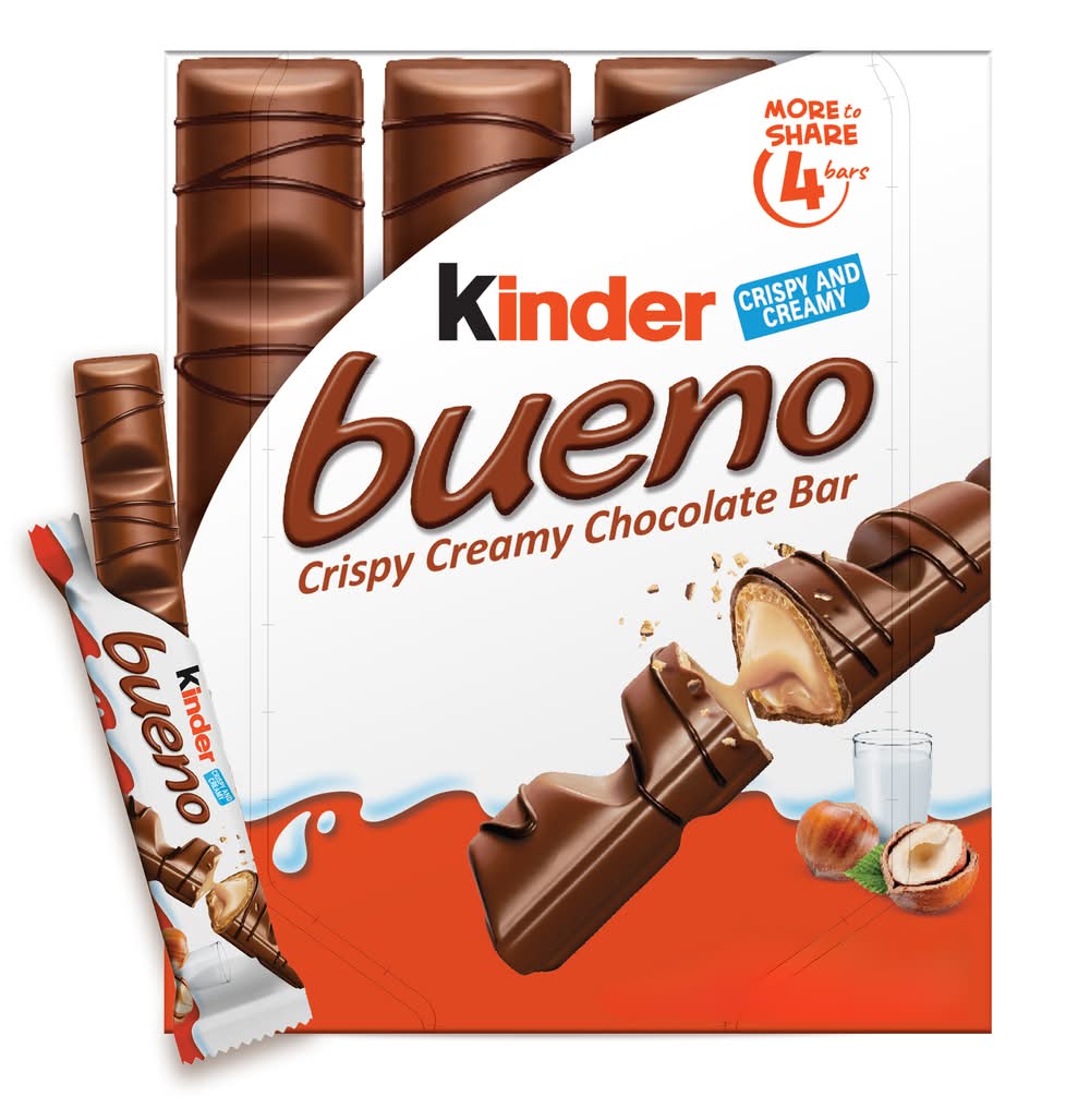 Kinder Bueno Crispy Creamy Chocolate Bar (4 x 0.75 oz)
