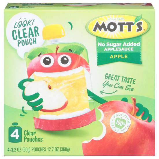 Mott's No Sugar Added Apple Applesauce (4 ct)