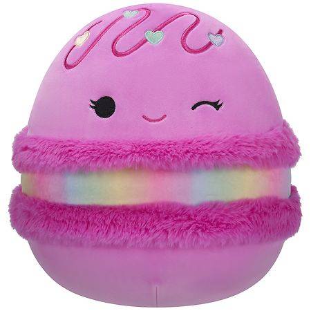 Squishmallows Middy Macaron, 14 Inch, Pink