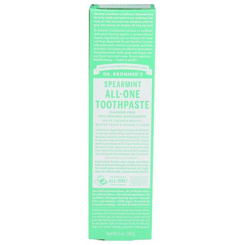 Dr. Bronner's Spearmint All-One Toothpaste