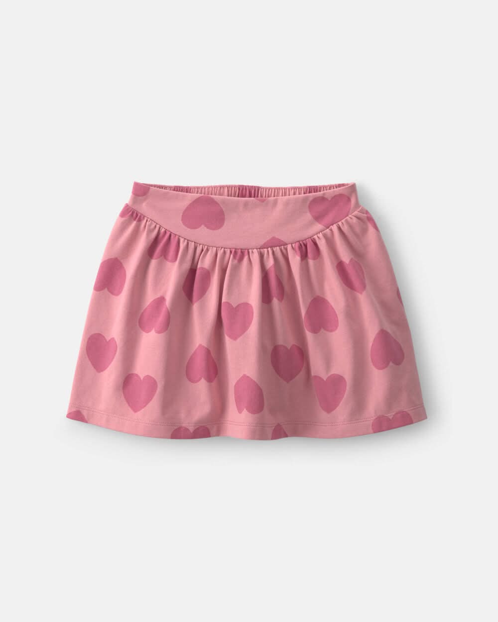 Girls Heart Cotton Skort - Pink - 12