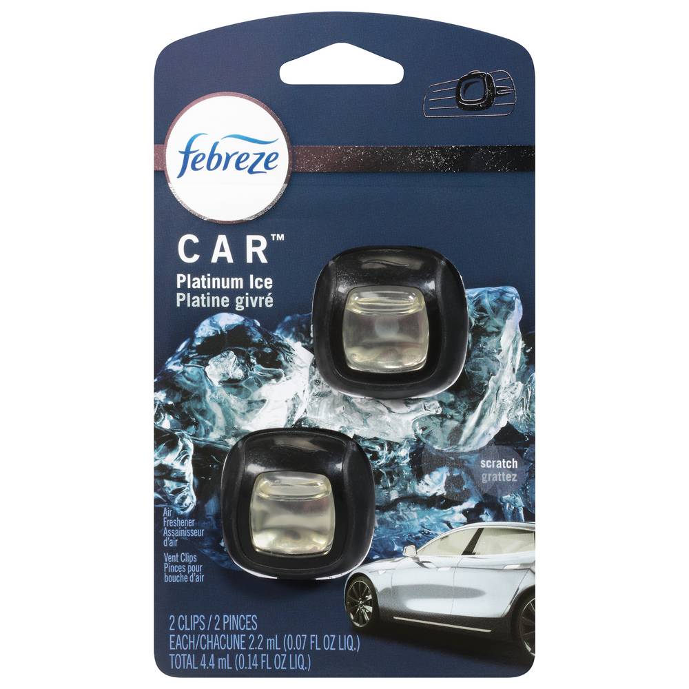 Febreeze Platinum Ice Air Freshener Car (2 ct)