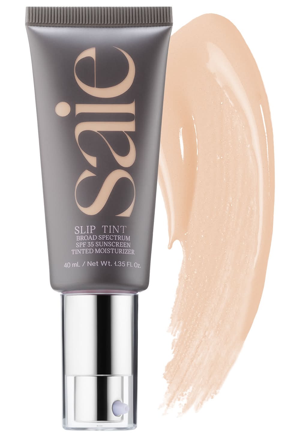 Saie Slip Tint – Lightweight Tinted Moisturizer with Mineral Zinc SPF 35 and Hyaluronic Acid Three