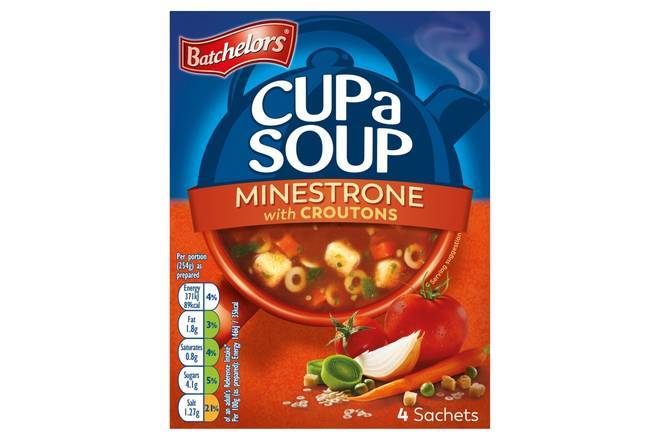 Batchelors Cup a Soup Minestrone with Croutons 4pk