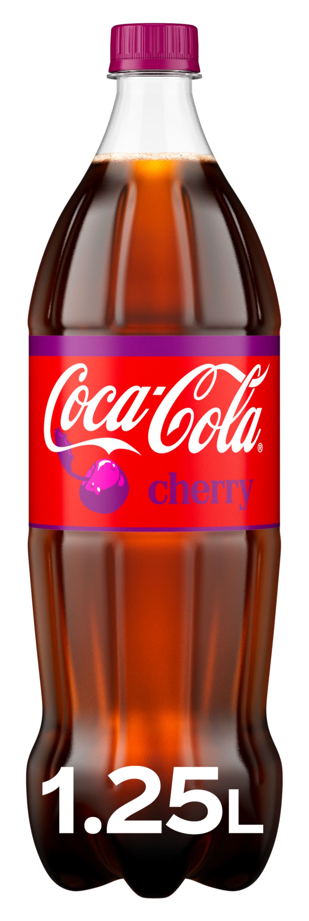 Coca-Cola - Boisson gazeuse aromatisée, cerise (1,25L)