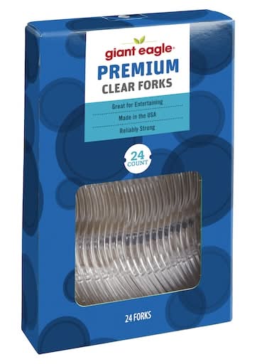 Giant Eagle Premium Clear Forks (24 ct)
