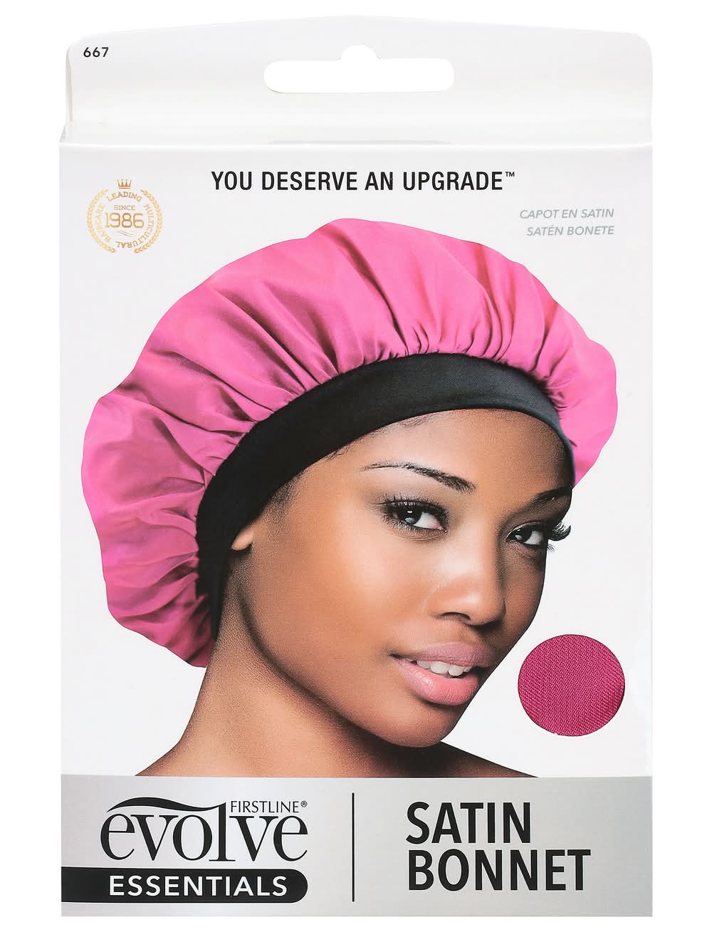 Evolve Satin Bonnet, Pink