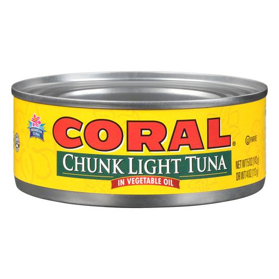 Coral Chunk Light Tuna in Vegetable Oil (5 oz)