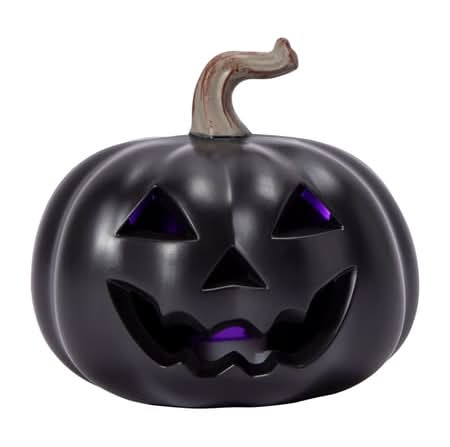 Halloween Mini LED Pumpkin Black