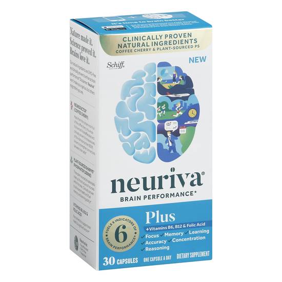 Neuriva Brain Performance Vitamins & Folic Acid Supplement (30 ct)