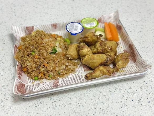 10 Pcs Wing With Rice