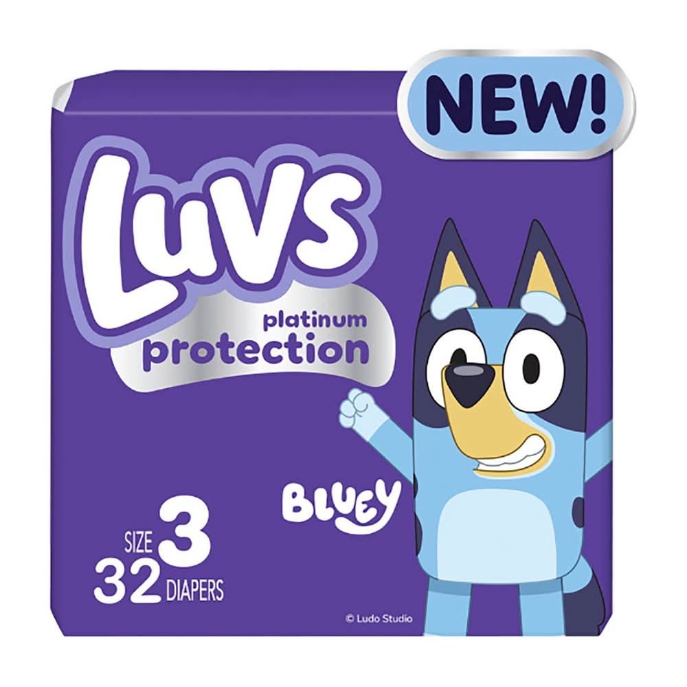 Luvs Platinum Protection Baby Diapers Size 3 - 32 Ct