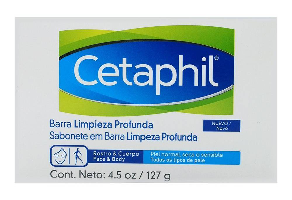 Cetaphil · Barra de limpieza profunda (127 g)
