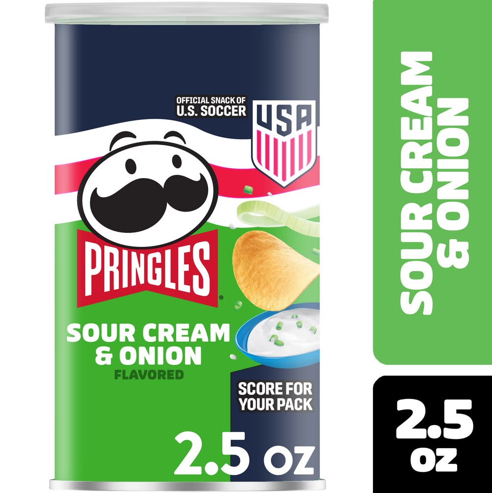Pringles Potato Crisps, Sour Cream & Onion (2.5 oz)