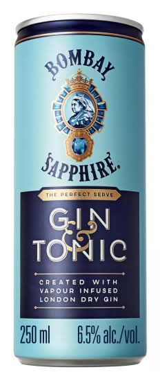Bombay Sapphire Gin & Tonic (250ml)