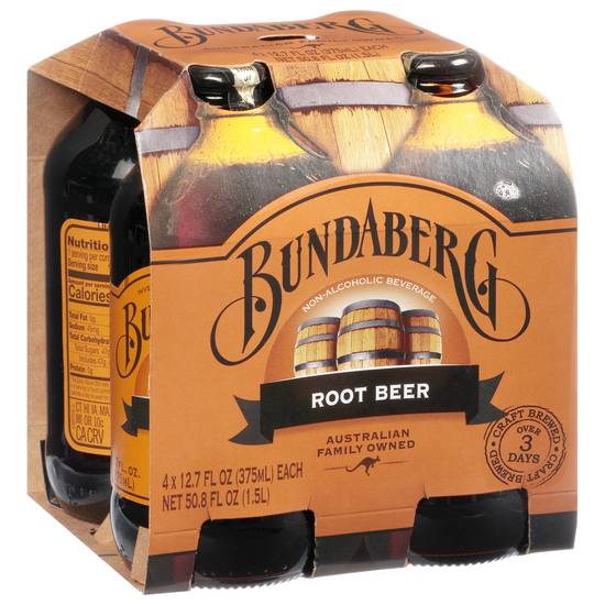 Bundaberg Root Beer (4 ct, 50.8 fl oz)