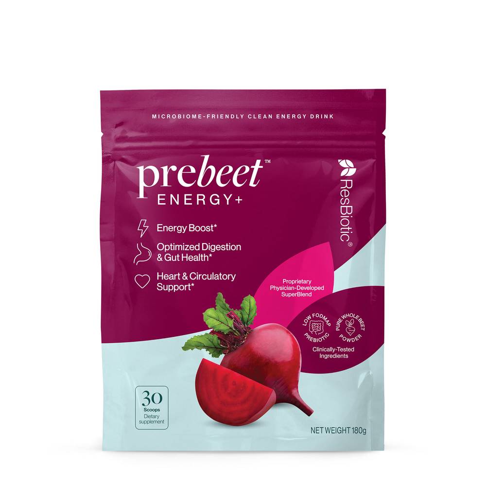 resbiotic® - prebeet ENERGY+ Prebiotic - 180 grams (30 Servings)