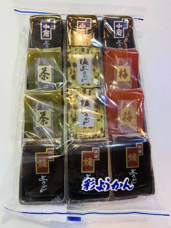 (日式和菓子) 日本滿屋羊羹(12個)465公克 (50號攤-三普本舖進口零食/A004-16)