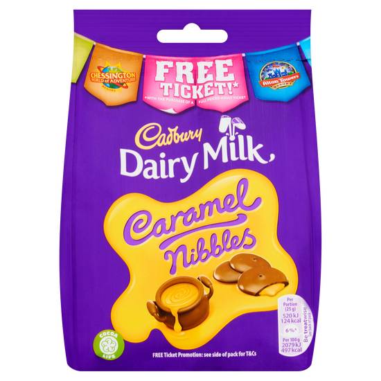Cadbury Caramel Nibbles Bag  (120 G)