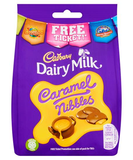 Cadbury Caramel Nibbles Bag  (120 G)