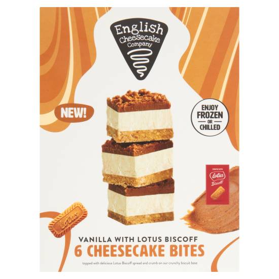 English Cheesecake Company Lotus Biscoff Cheesecake Bites (Vanilla)