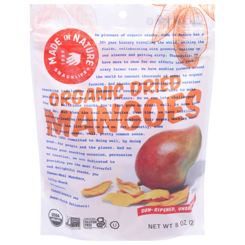 Made In Nature Organic Dried Mangoes (8 oz)