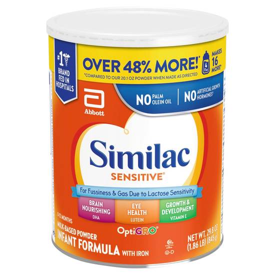 Similac Sensitive Milk-Based Powder (29.8 oz)