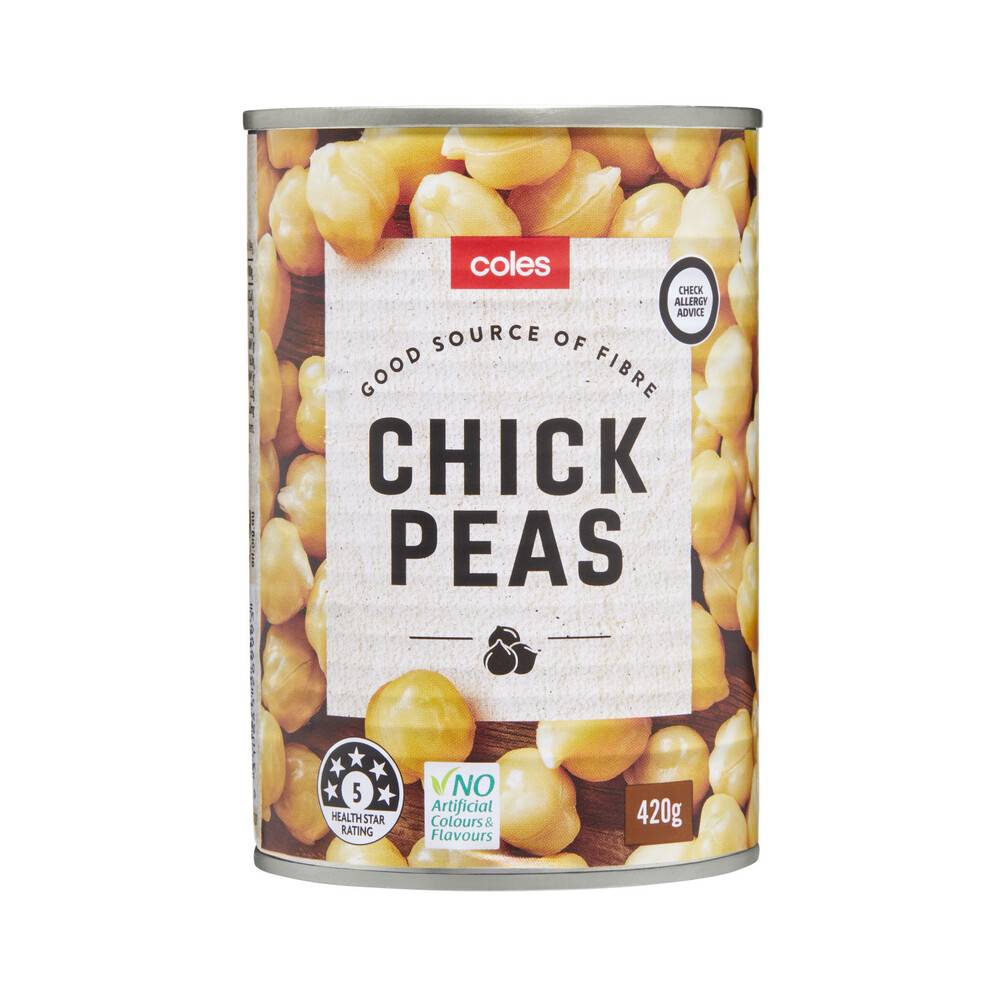 Coles Chick Peas 420g