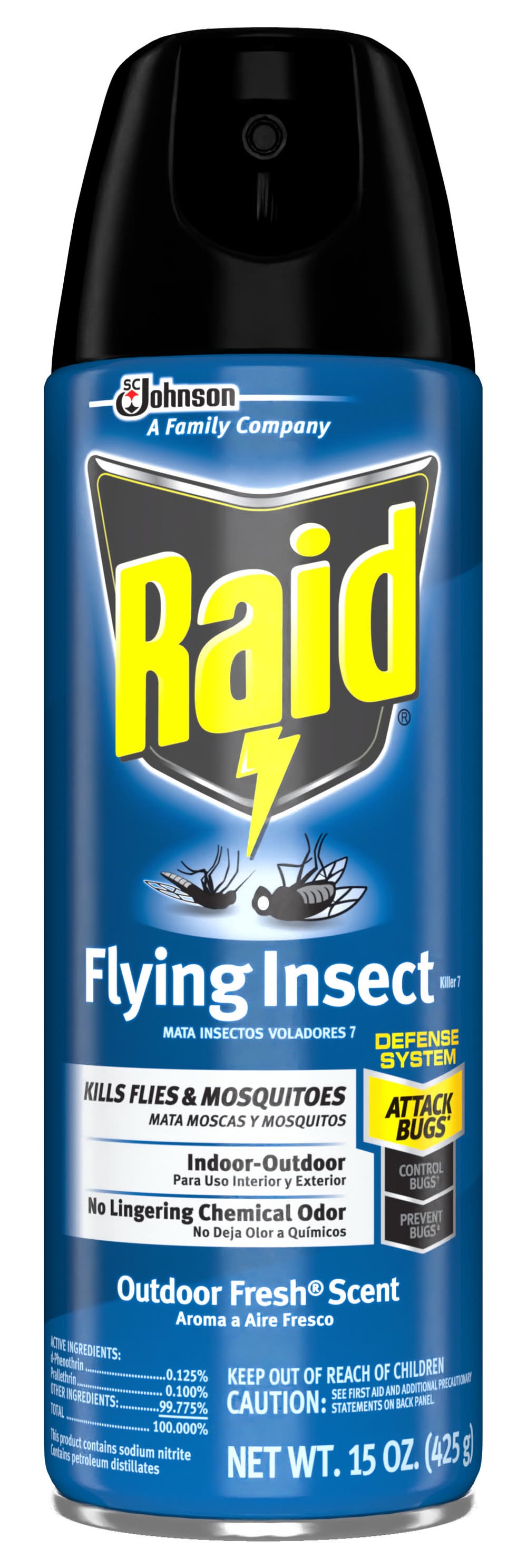 Raid Outdoor Fresh Scent Flying Insect Killer Spray (15 oz)