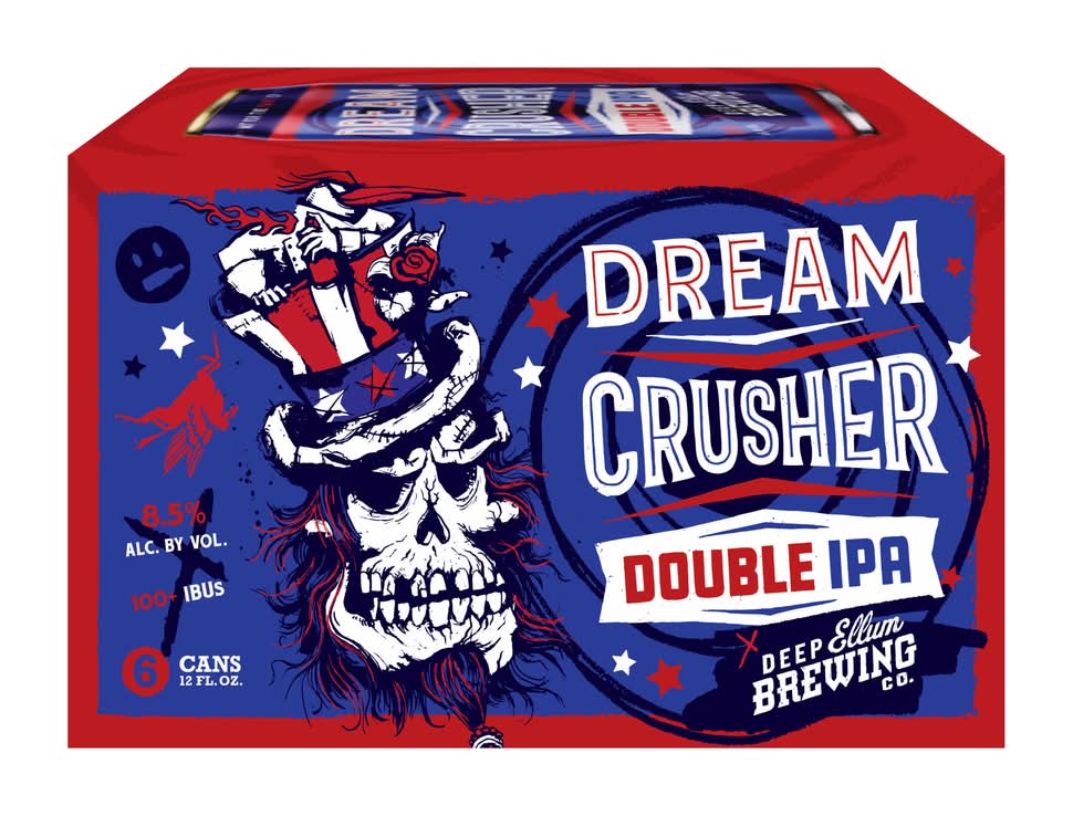 Deep Ellum Brewing Co. Dream Crusher Double Ipa Beer (6 x 12 fl oz)