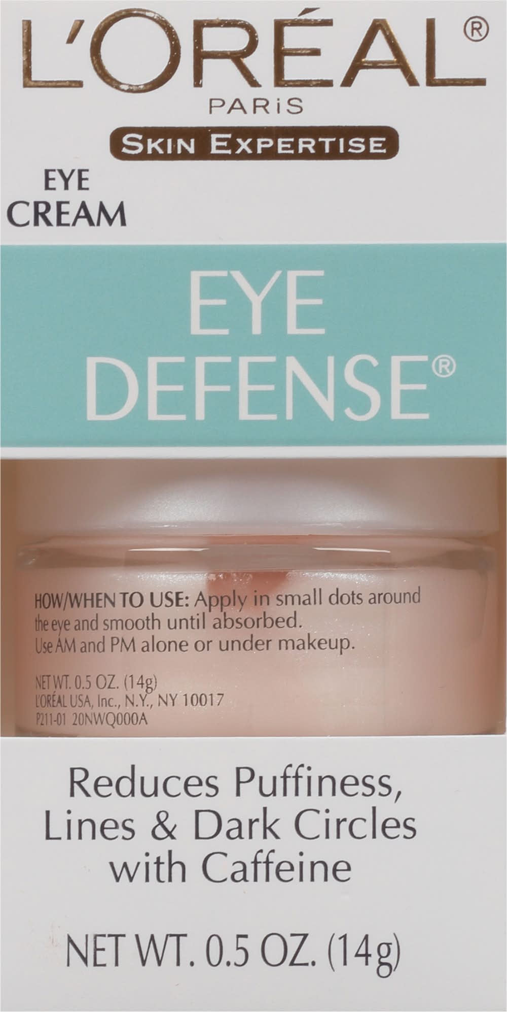 L'Oréal Eye Defense Under Eye Cream (0.5 oz)