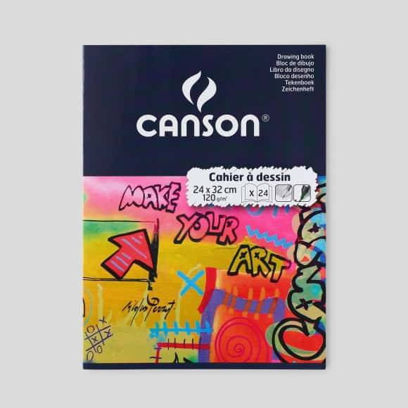 Canson - Cahier de dessin piqûre 24 pages, 24 x 32 cm