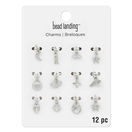 Bead Landing Outer Space Charms, Silver (12 ct)