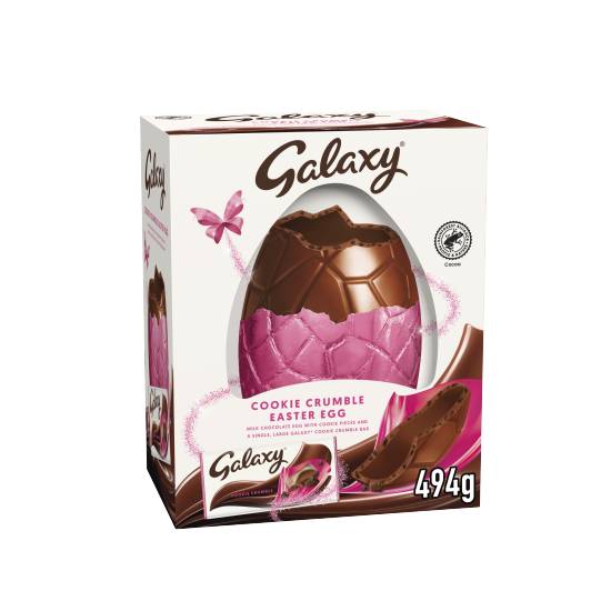 Galaxy Crumble-Milk Chocolate, Cookie Block Bar Vegetarian (114g)