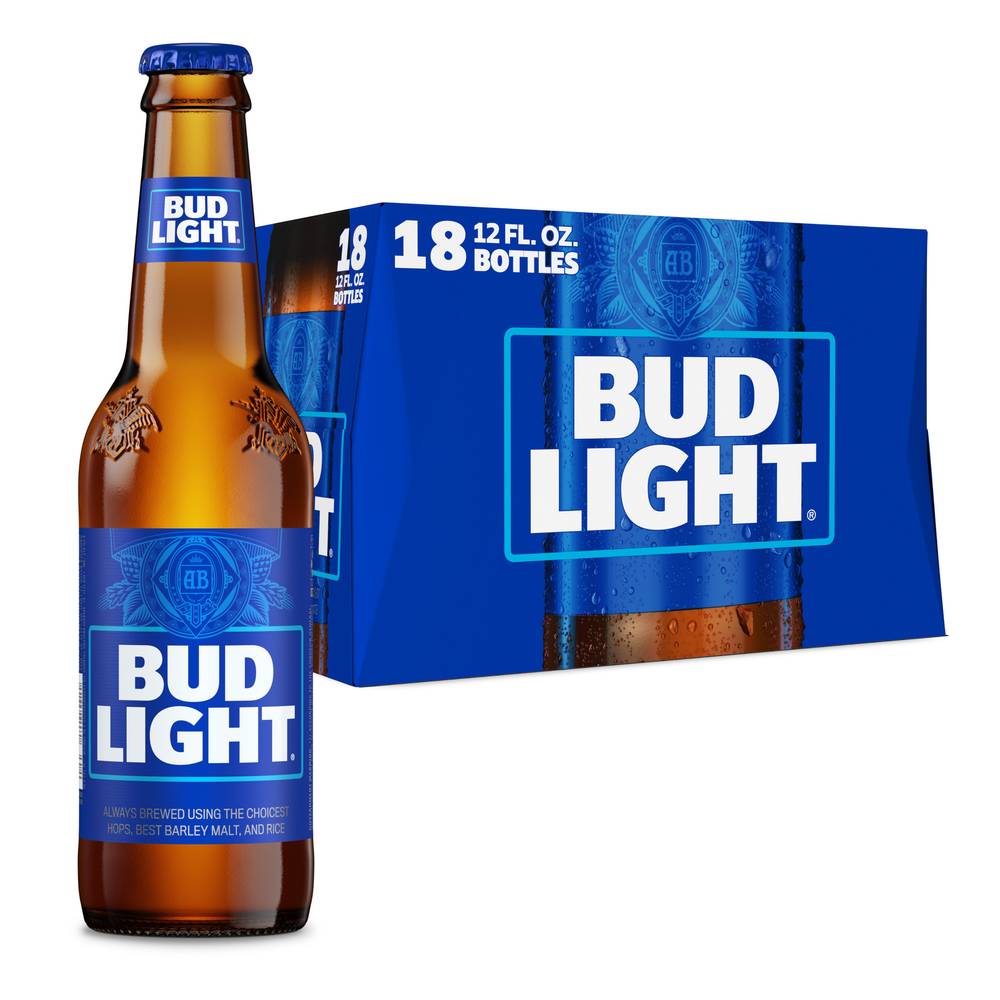 Bud Light Lager Beer (18 ct, 12 fl oz)