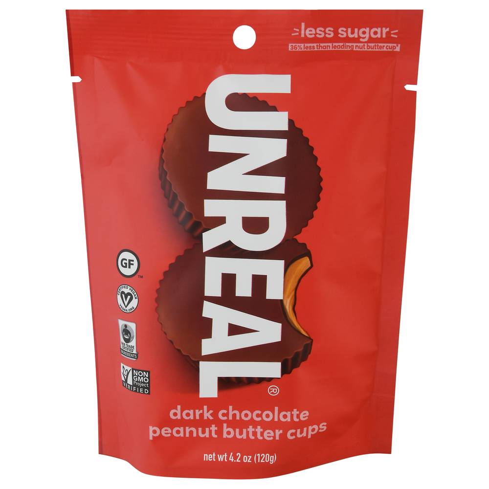 Unreal Dark Chocolate Cups, Peanut Butter (4.2 oz)