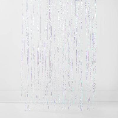 Spritz Holographic Fringe Backdrop Party Banne, 8'x3'