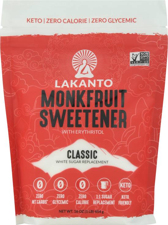 Lakanto Classic Monkfruit Sweetener (16 oz)