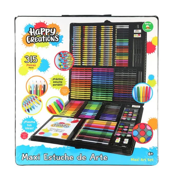Happy Creations · Maxi estuche de arte