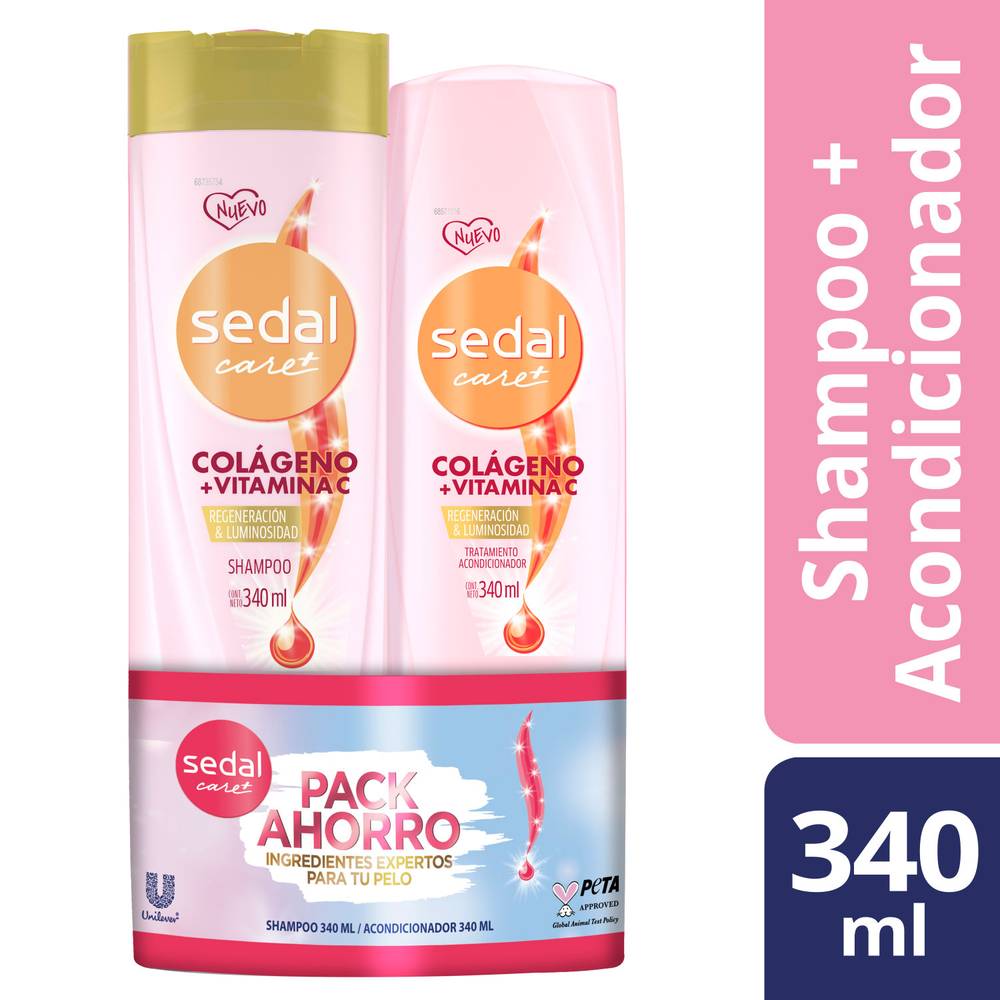 Sedal pack shampoo y acondicionador hialurónico