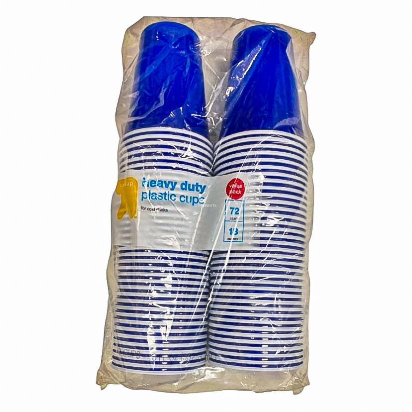 up&up Blue Disposable Plastic Cups (72 ct)