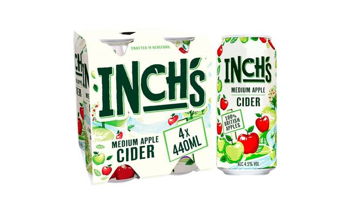 Inch's Apple Cider 4 x 400ml Cans (401602)