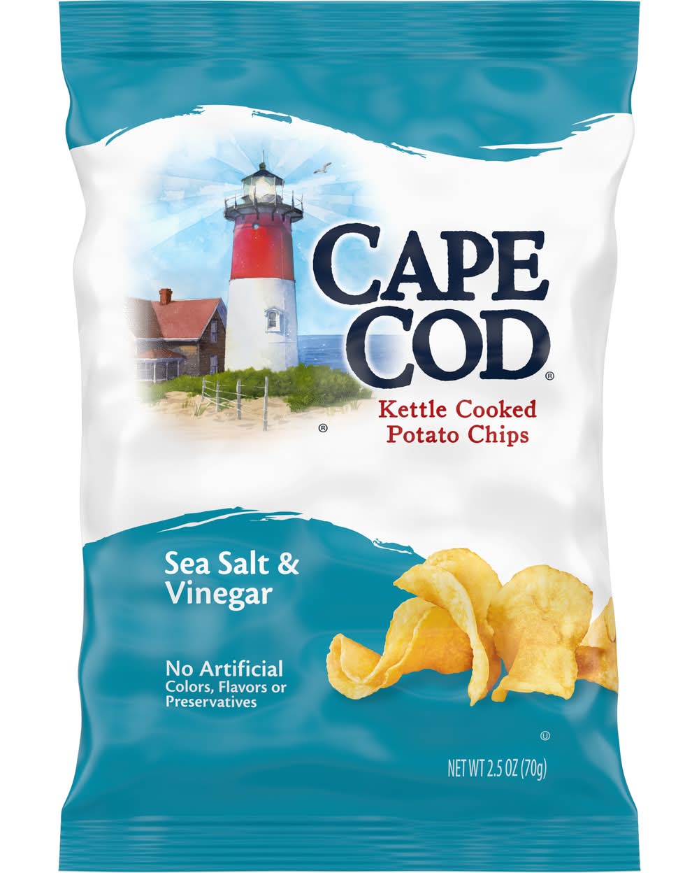 Cape Cod Kettle Cooked Sea Salt & Vinegar Potato Chips (2.5 oz)