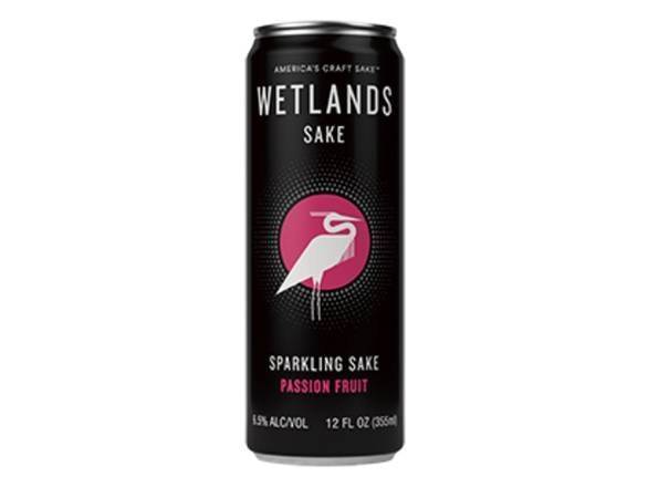 Wetlands Sake Passionfruit Sparkling Sake (12oz can)